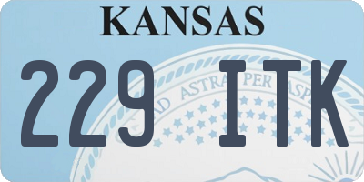 KS license plate 229ITK