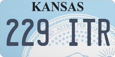 KS license plate 229ITR