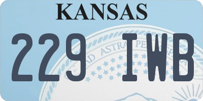 KS license plate 229IWB