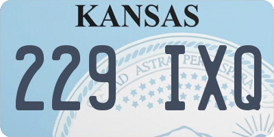 KS license plate 229IXQ