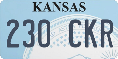 KS license plate 230CKR