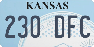 KS license plate 230DFC