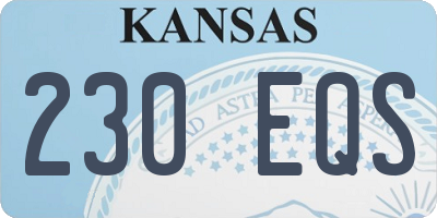 KS license plate 230EQS