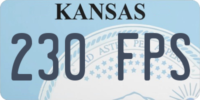 KS license plate 230FPS