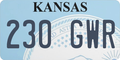KS license plate 230GWR