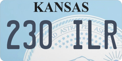 KS license plate 230ILR