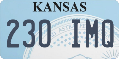 KS license plate 230IMQ