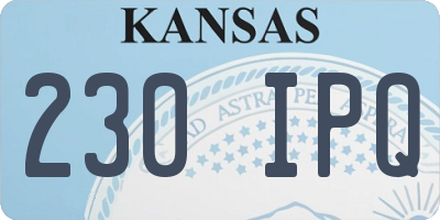 KS license plate 230IPQ