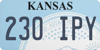 KS license plate 230IPY