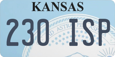 KS license plate 230ISP