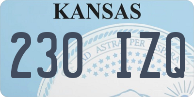 KS license plate 230IZQ