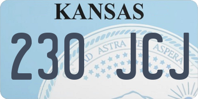 KS license plate 230JCJ
