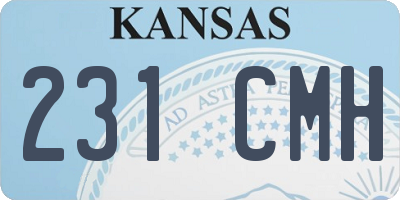 KS license plate 231CMH