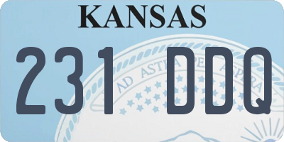 KS license plate 231DDQ