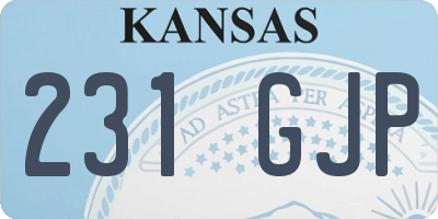 KS license plate 231GJP