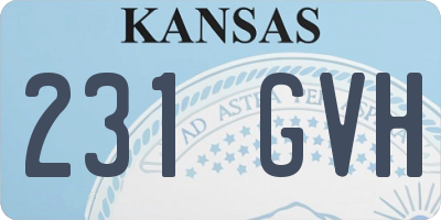 KS license plate 231GVH