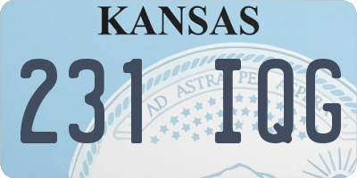 KS license plate 231IQG