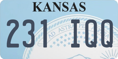 KS license plate 231IQQ