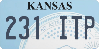 KS license plate 231ITP
