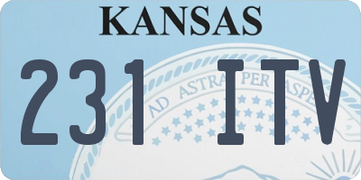 KS license plate 231ITV