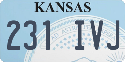 KS license plate 231IVJ