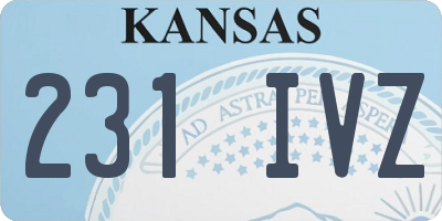 KS license plate 231IVZ