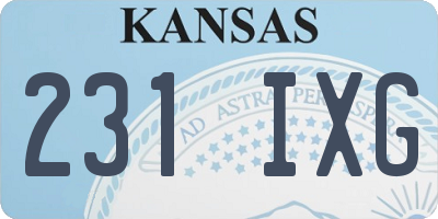 KS license plate 231IXG