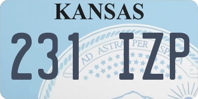KS license plate 231IZP
