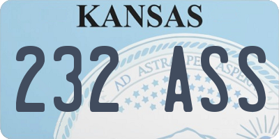 KS license plate 232ASS