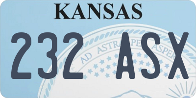 KS license plate 232ASX