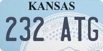 KS license plate 232ATG