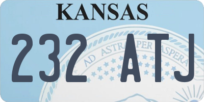 KS license plate 232ATJ