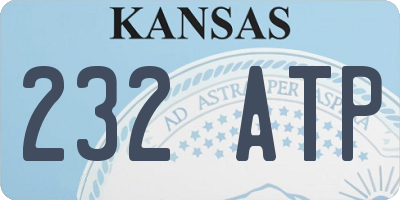 KS license plate 232ATP