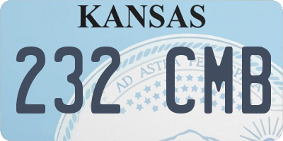KS license plate 232CMB