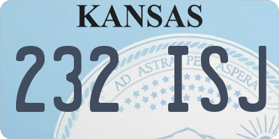 KS license plate 232ISJ