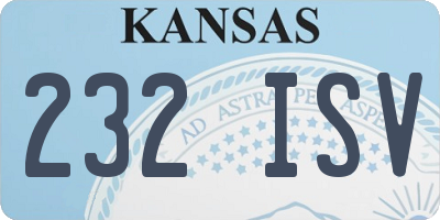 KS license plate 232ISV