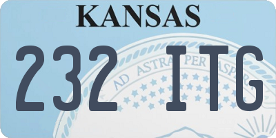 KS license plate 232ITG