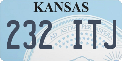 KS license plate 232ITJ