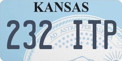 KS license plate 232ITP
