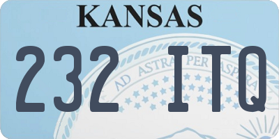 KS license plate 232ITQ
