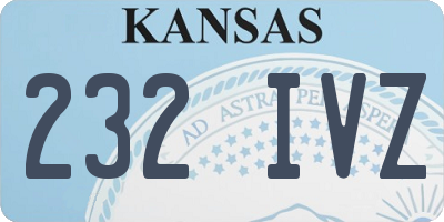 KS license plate 232IVZ