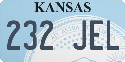 KS license plate 232JEL