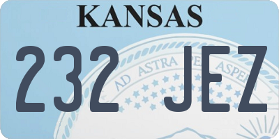 KS license plate 232JEZ