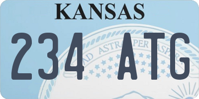 KS license plate 234ATG