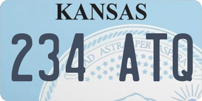 KS license plate 234ATQ