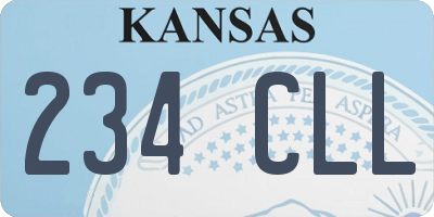 KS license plate 234CLL