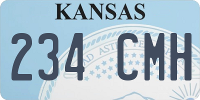 KS license plate 234CMH