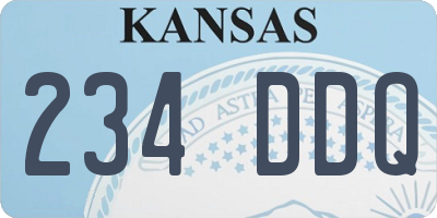 KS license plate 234DDQ