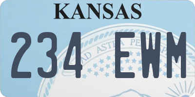 KS license plate 234EWM