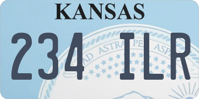 KS license plate 234ILR